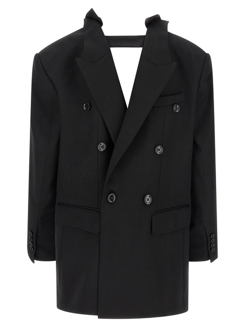 Dolce & Gabbana Schwarzer Blazer aus reiner Schurwolle