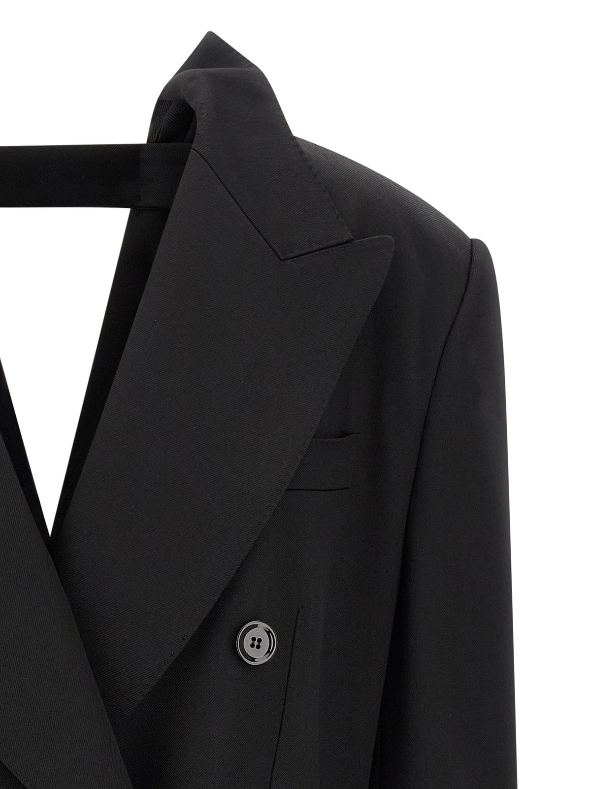 Dolce & Gabbana Schwarzer Blazer aus reiner Schurwolle