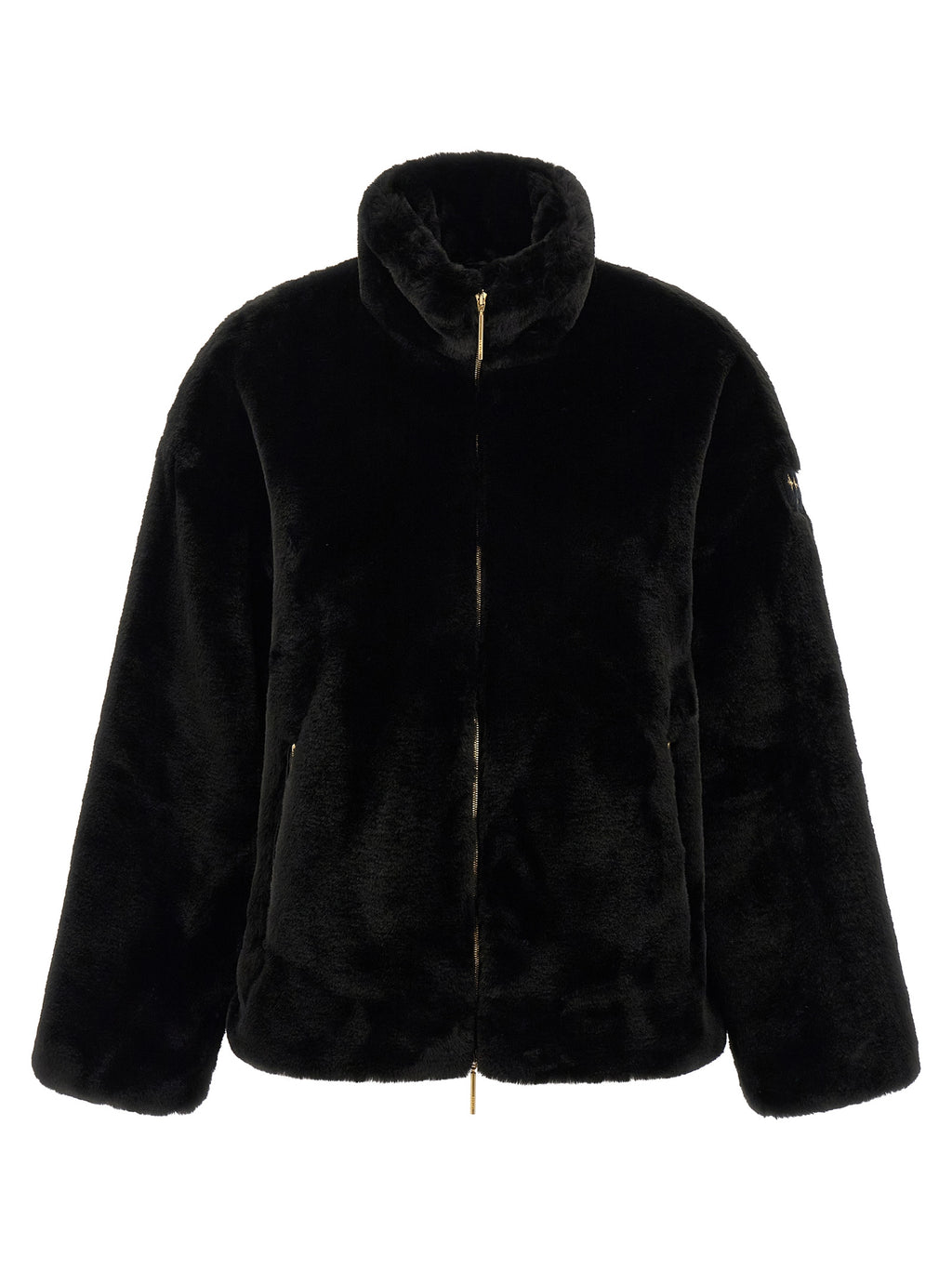 Tatras Schwarze Polyester-Jacke in voller Länge