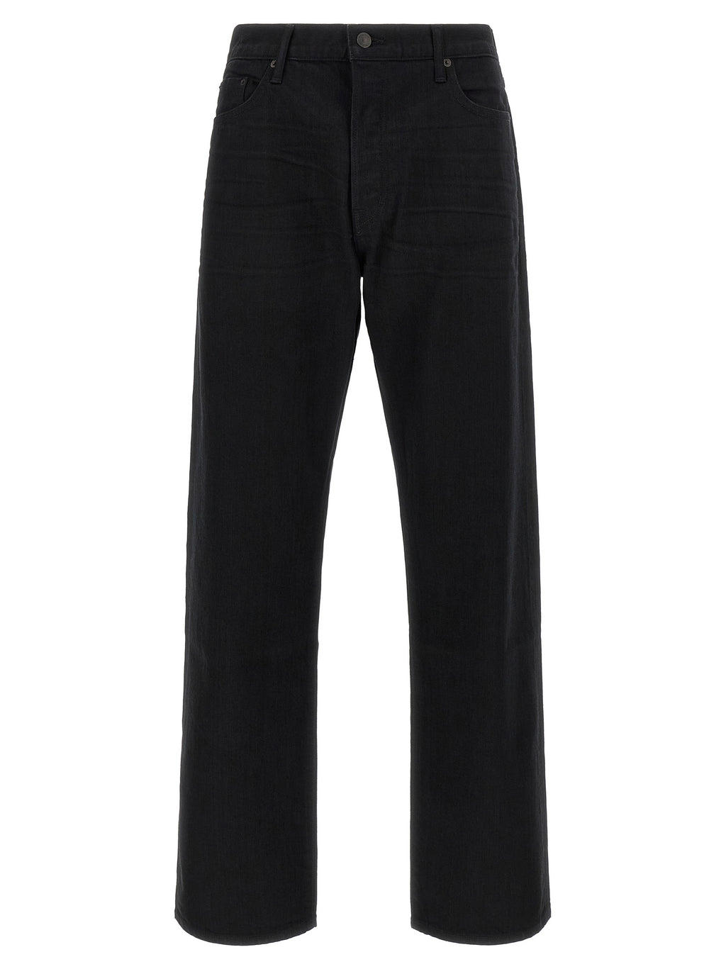 Tom Ford Schwarze Baumwoll-Jeans mit geradem Bein