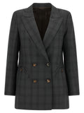 Blazé Milano Grauer Blazer aus reiner Schurwolle
