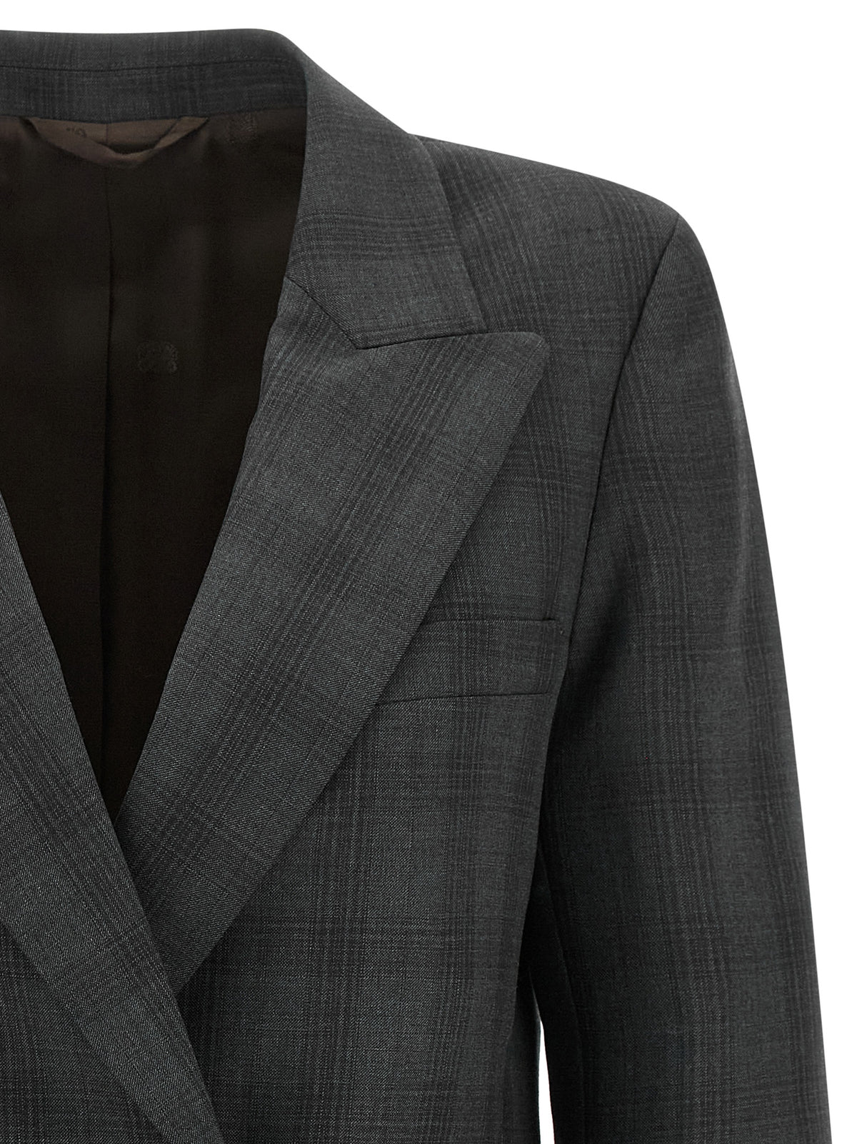 Blazé Milano Grauer Blazer aus reiner Schurwolle
