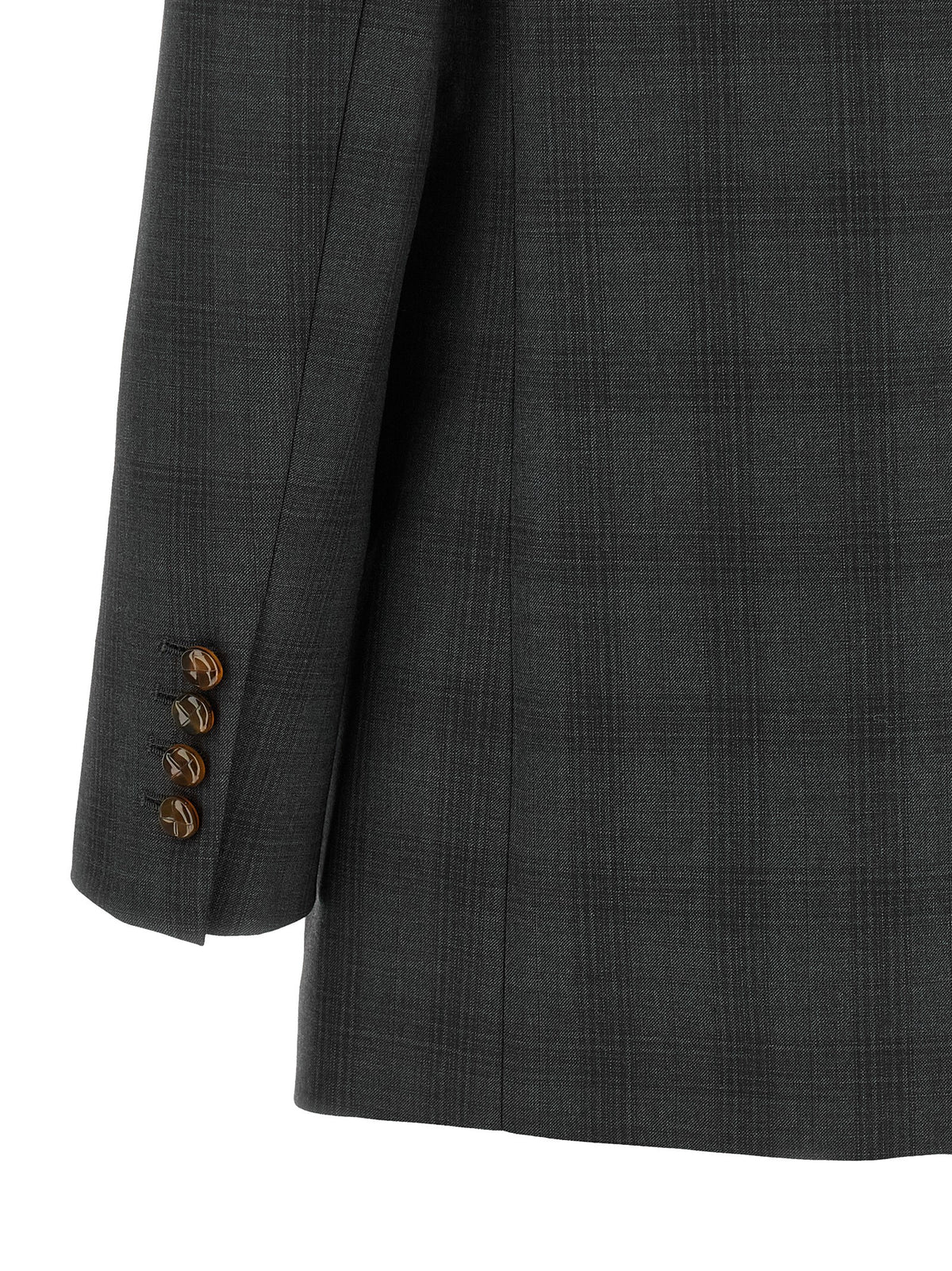 Blazé Milano Grauer Blazer aus reiner Schurwolle