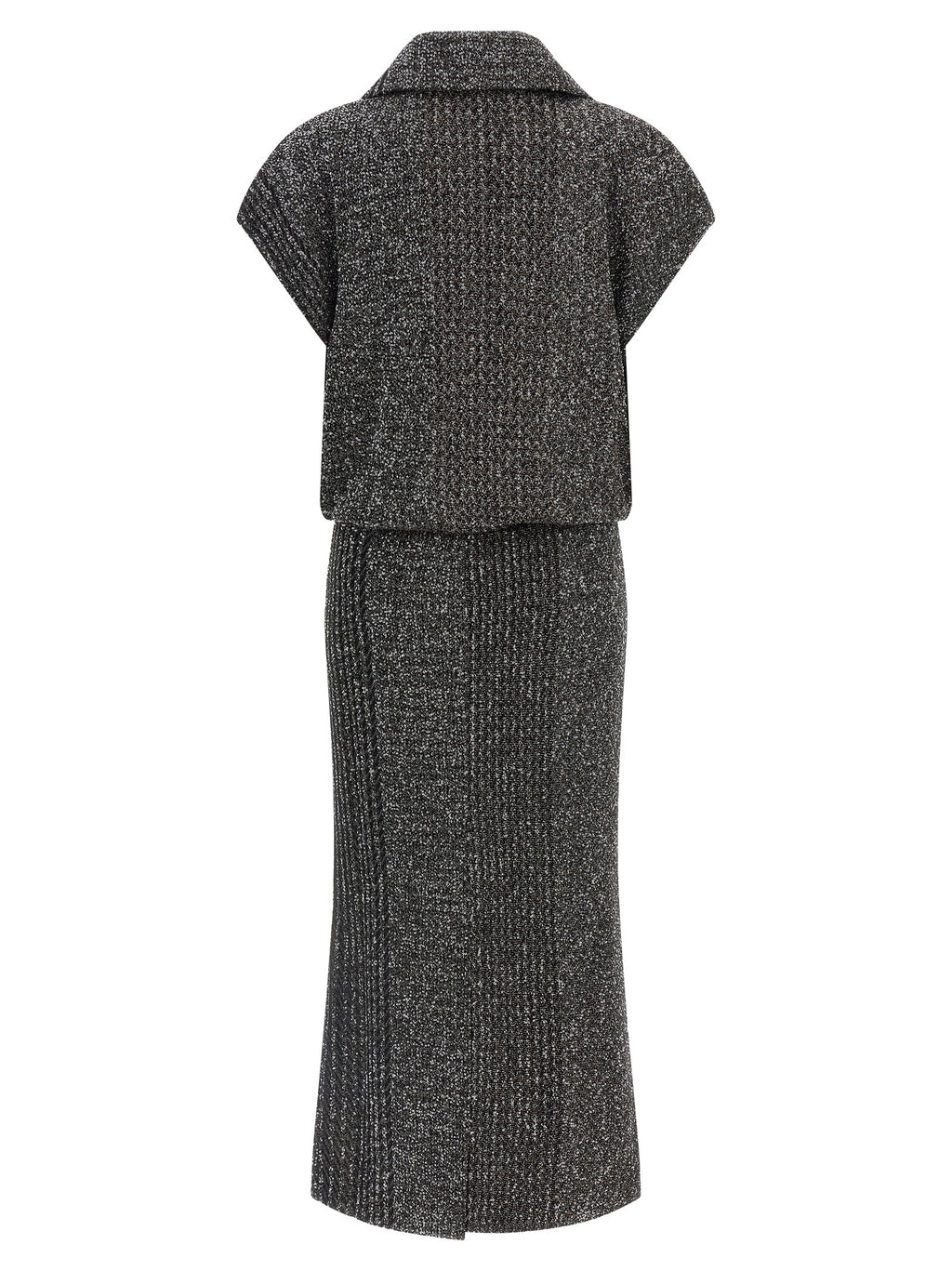Missoni Graues Midikleid aus Polyamid