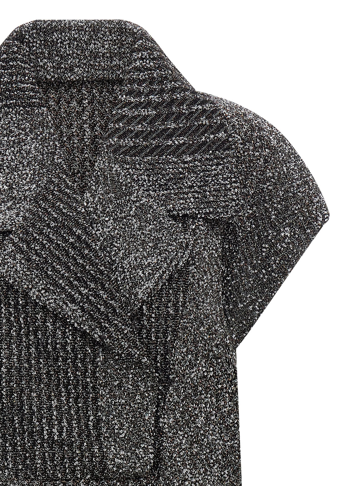Missoni Graues Midikleid aus Polyamid