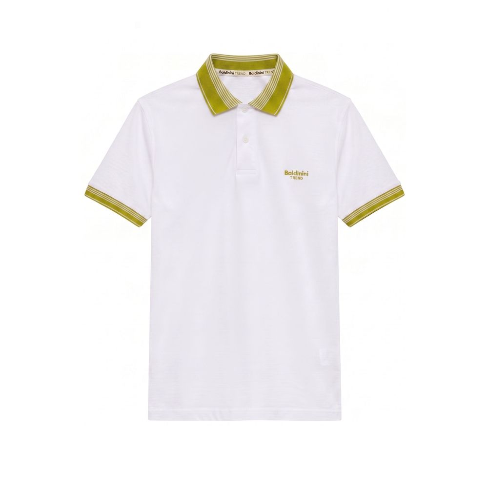 Baldinini Trend Baumwoll-Poloshirt in Weiß