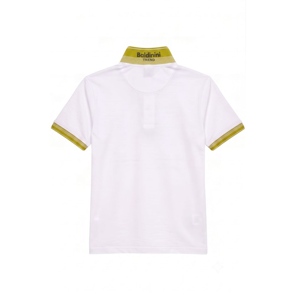 Baldinini Trend Baumwoll-Poloshirt in Weiß