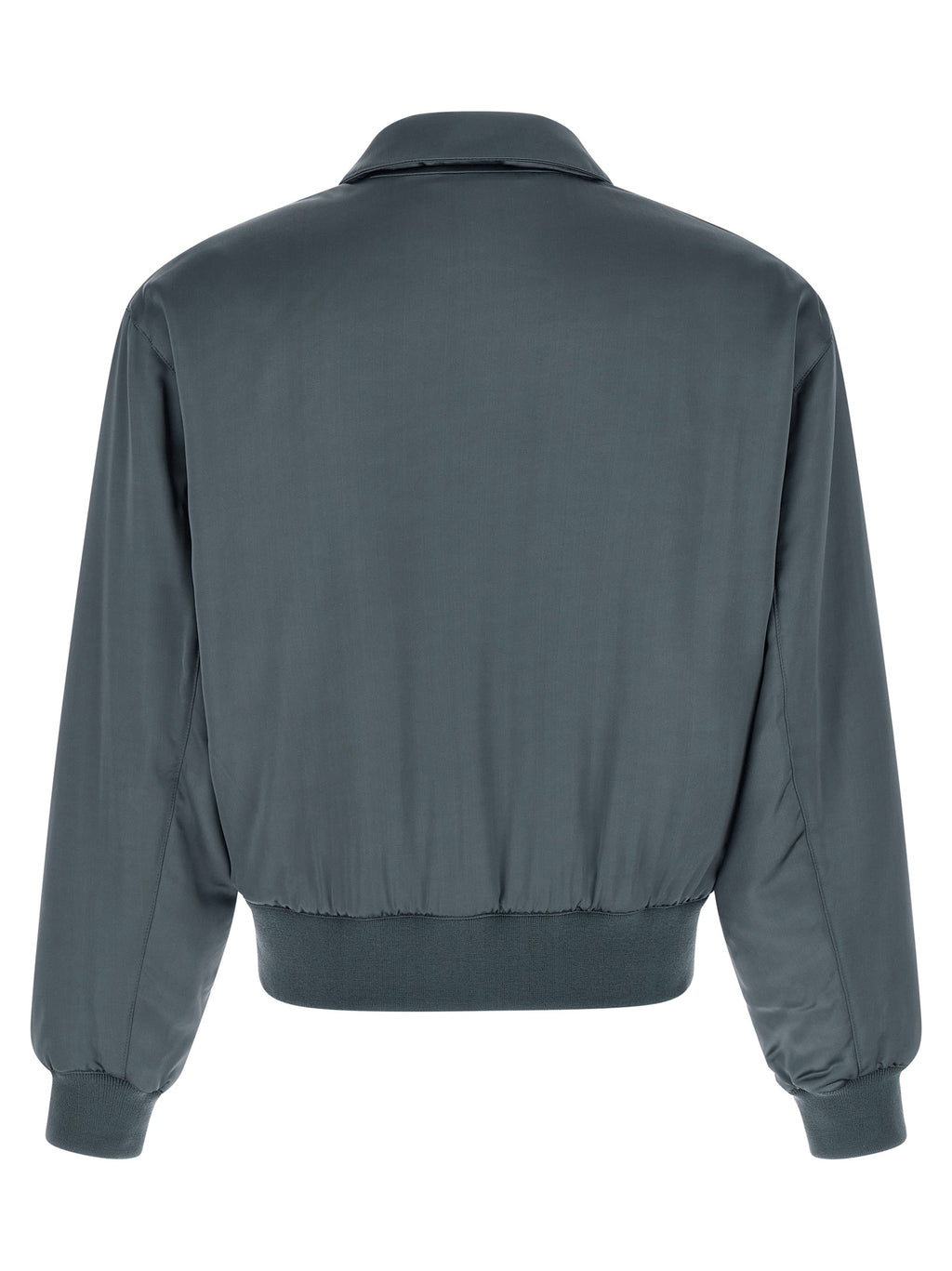 SECOND/LAYER Grauer Bomber aus Viskose