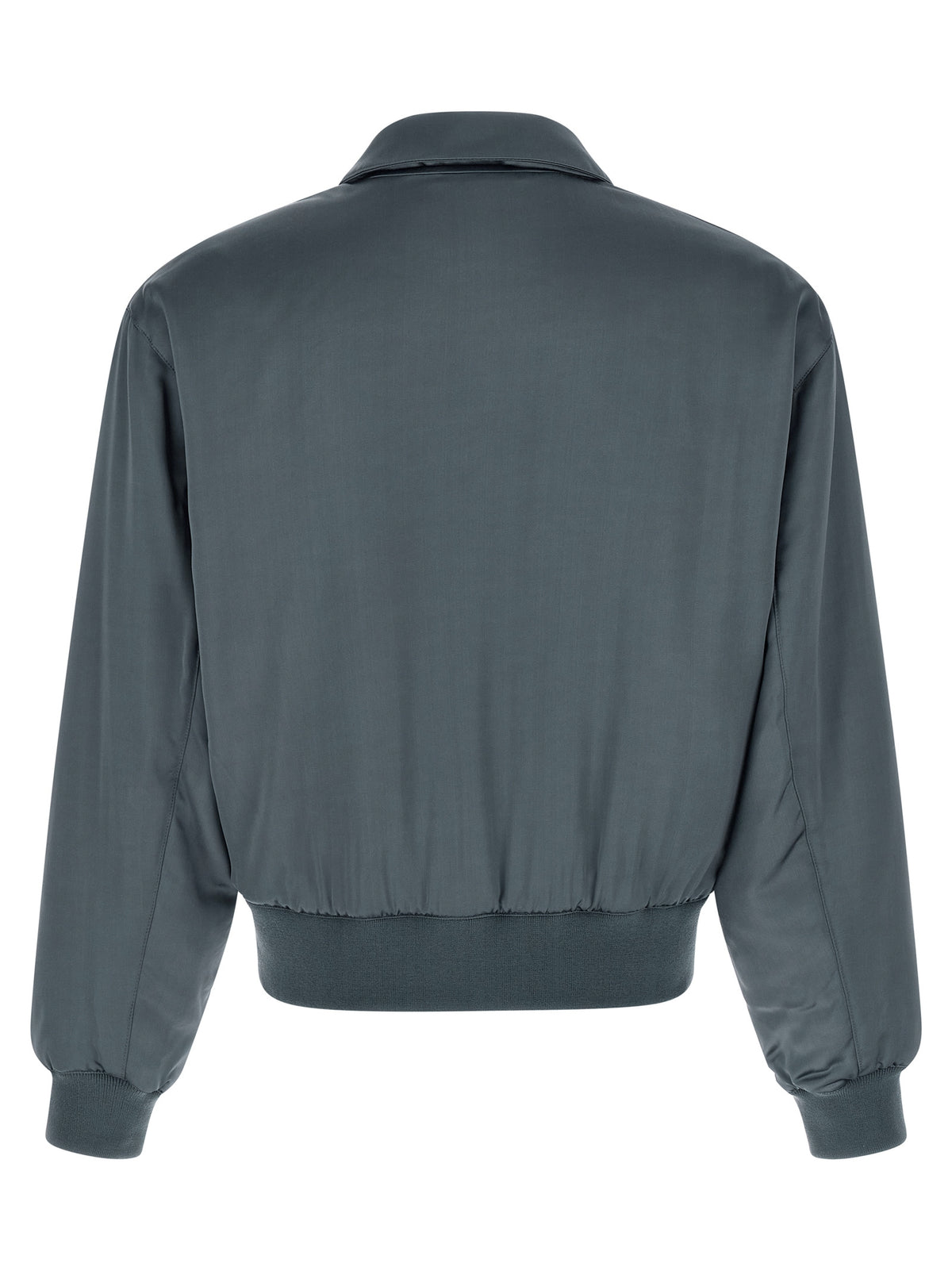 SECOND/LAYER Grauer Bomber aus Viskose