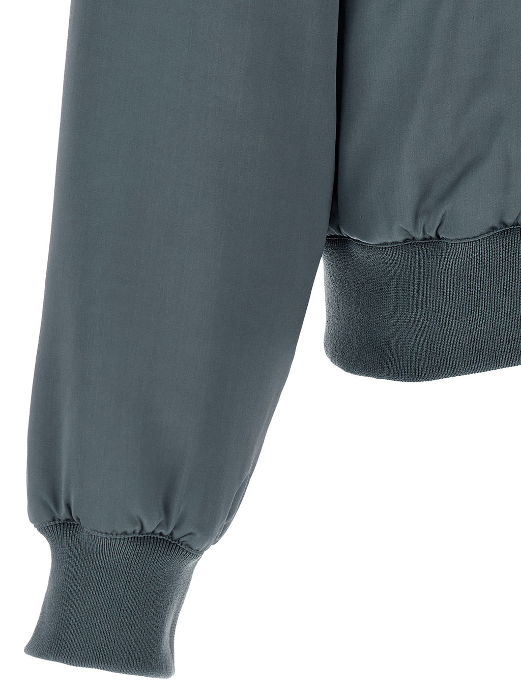 SECOND/LAYER Grauer Bomber aus Viskose