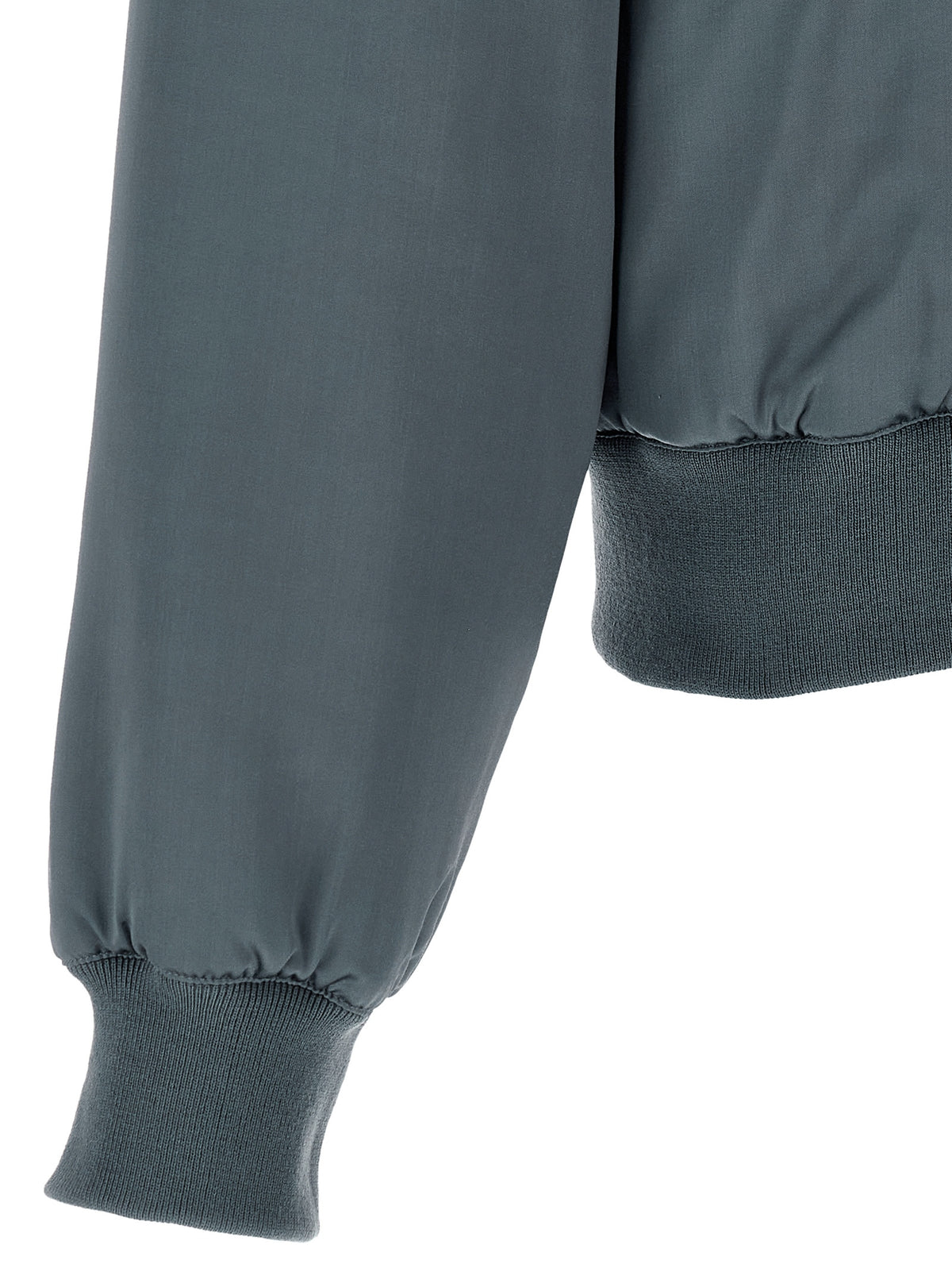 SECOND/LAYER Grauer Bomber aus Viskose