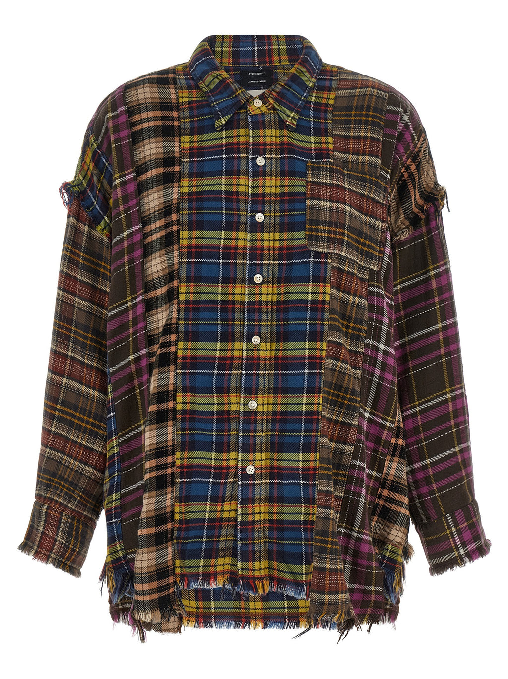 R13 Mehrfarbige Baumwollbluse