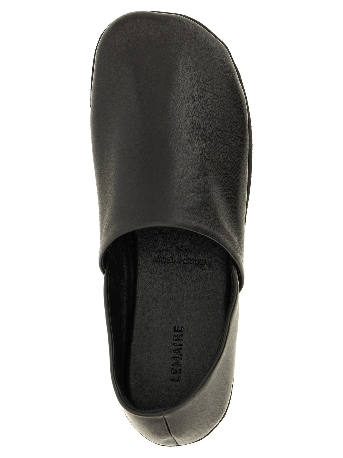 Lemaire Schwarze Loafer aus Lammleder zum Schlüpfen