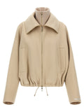 Sportmax Beige Woll-Bomberjacke