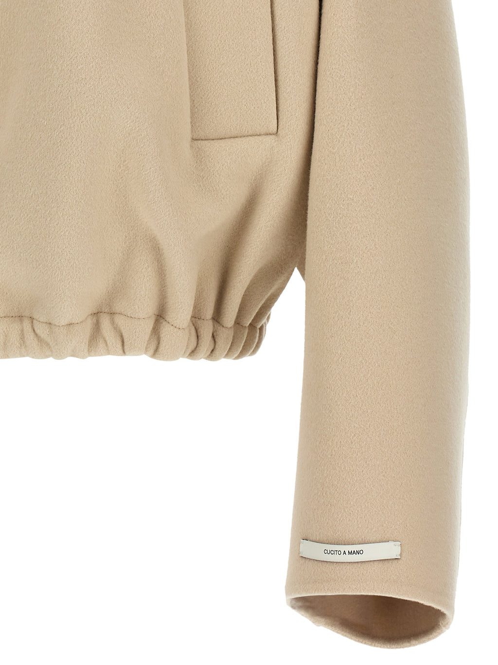 Sportmax Beige Woll-Bomberjacke