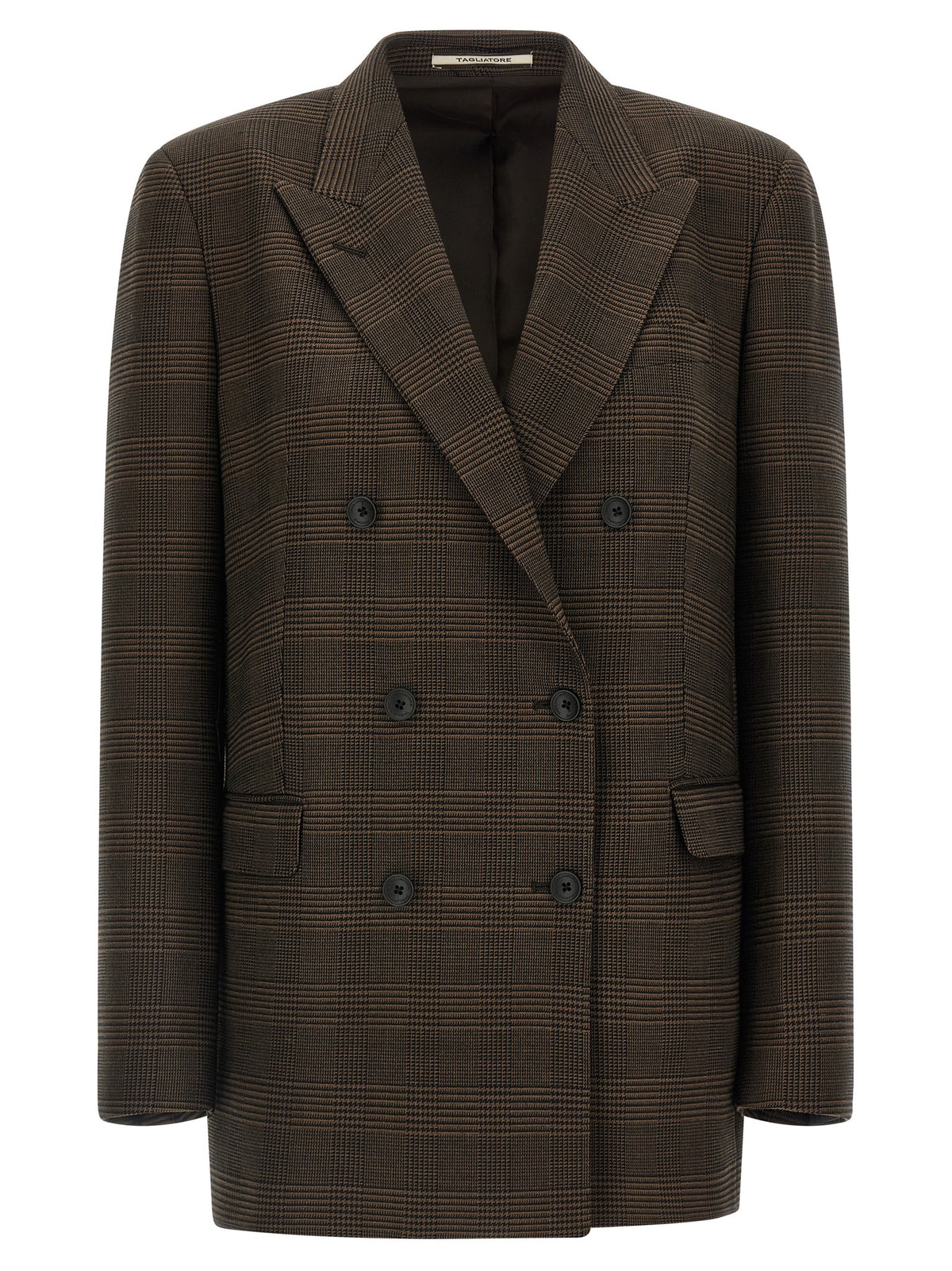 Tagliatore Brauner Blazer aus reiner Schurwolle