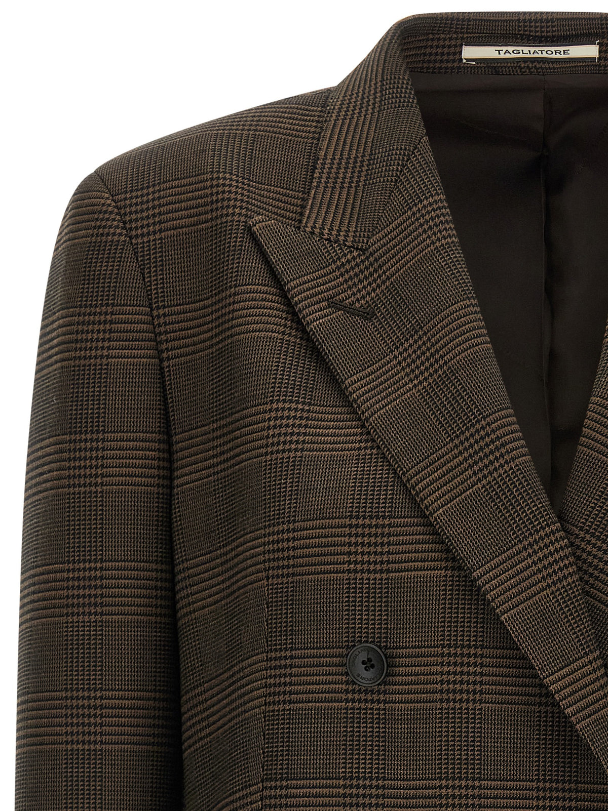 Tagliatore Brauner Blazer aus reiner Schurwolle