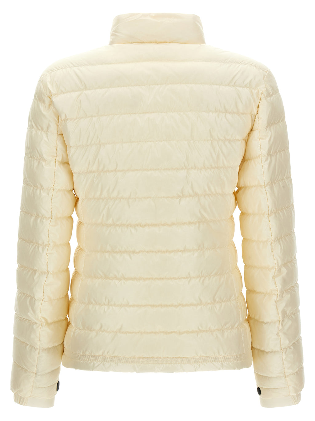 Moncler Grenoble Weiße Polyamid-Jacke in voller Länge