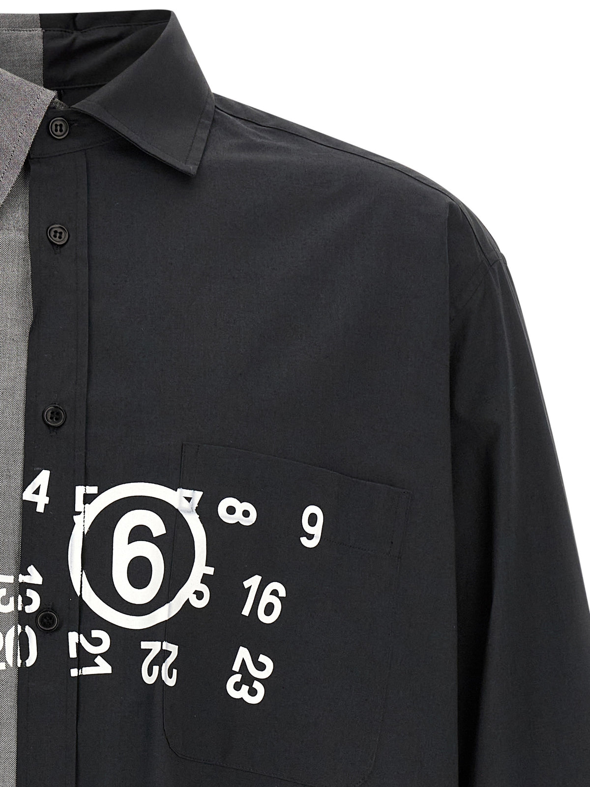 MM6 Maison Margiela Mehrfarbige Baumwollbluse