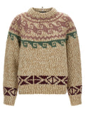 Moncler Grenoble Beige Wollstrickjacke