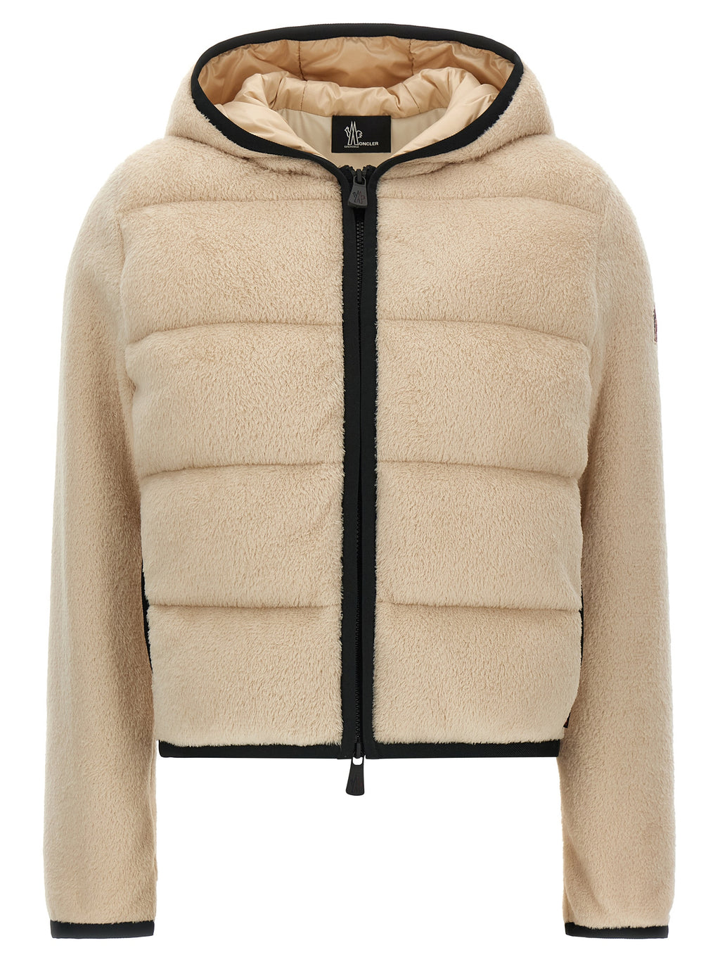 Moncler Grenoble Beiger Kapuzenpullover aus Polyester