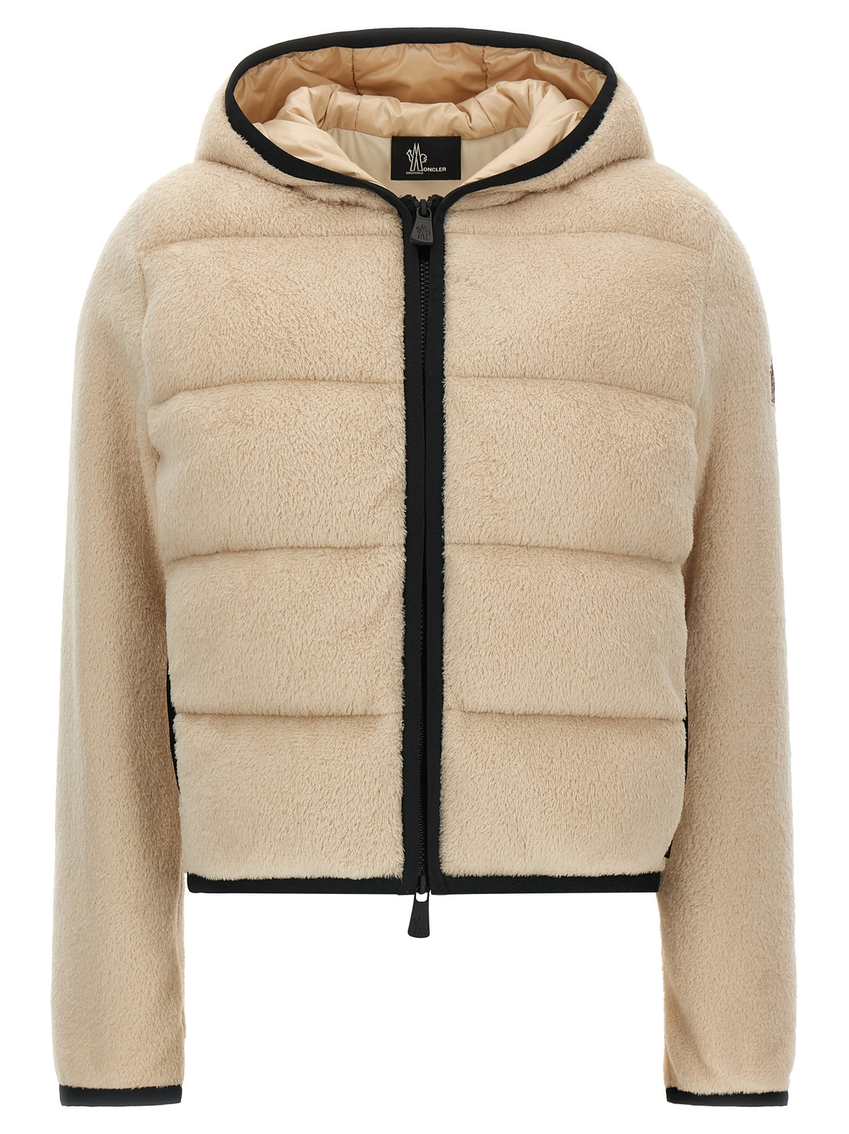 Moncler Grenoble Beiger Kapuzenpullover aus Polyester