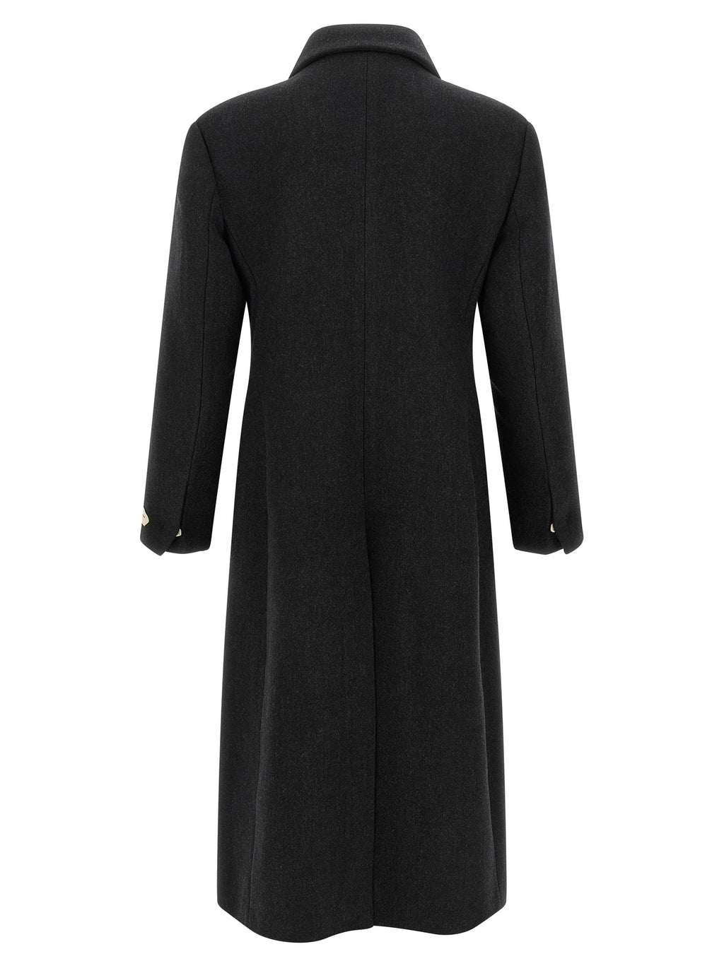 Jacquemus Grauer Wollmantel aus reiner Schurwolle