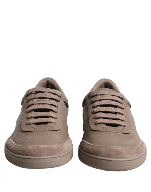 Dolce & Gabbana Taupe Saint Tropez Low Top Sneaker Schuhe