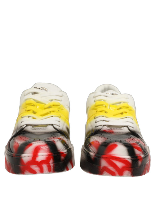 Dolce & Gabbana Mehrfarbige New Roma Paint Sneaker Herrenschuhe