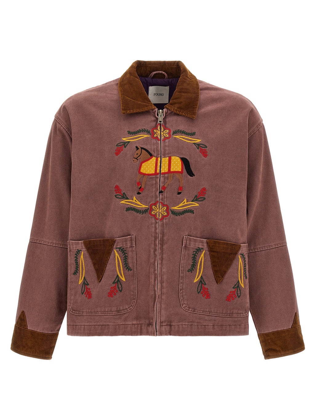 FOUND Mehrfarbige Jeansjacke aus Baumwolle