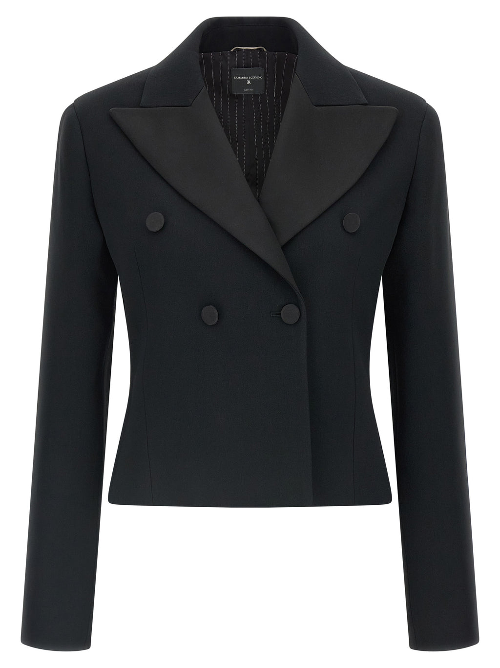 Ermanno Scervino Schwarzer Blazer aus Viskose