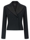 Ermanno Scervino Schwarzer Blazer aus Viskose