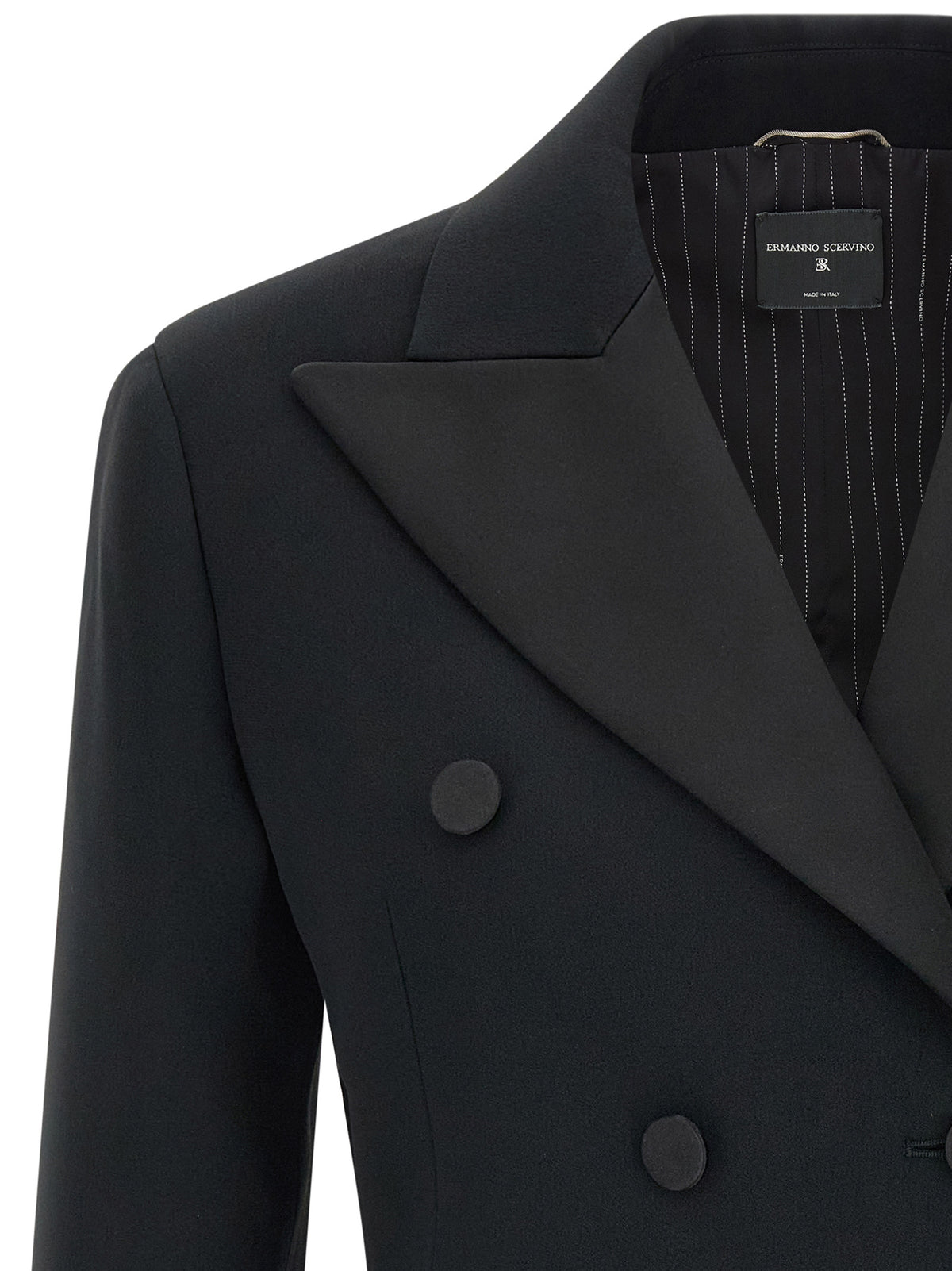 Ermanno Scervino Schwarzer Blazer aus Viskose