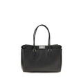 Fendi Schwarze Bos Taurus Kalbsleder Schultertasche