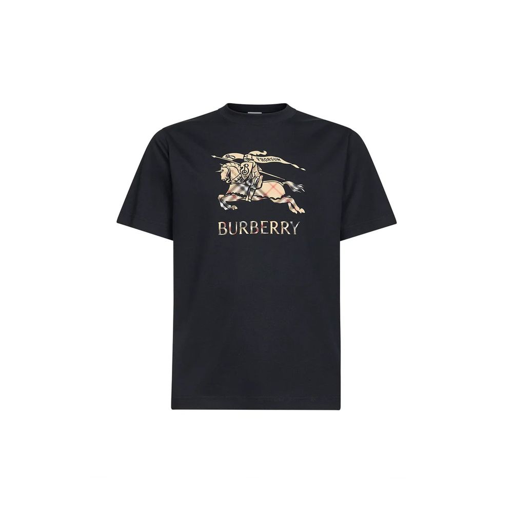 Burberry Schwarzes Baumwoll-T-Shirt
