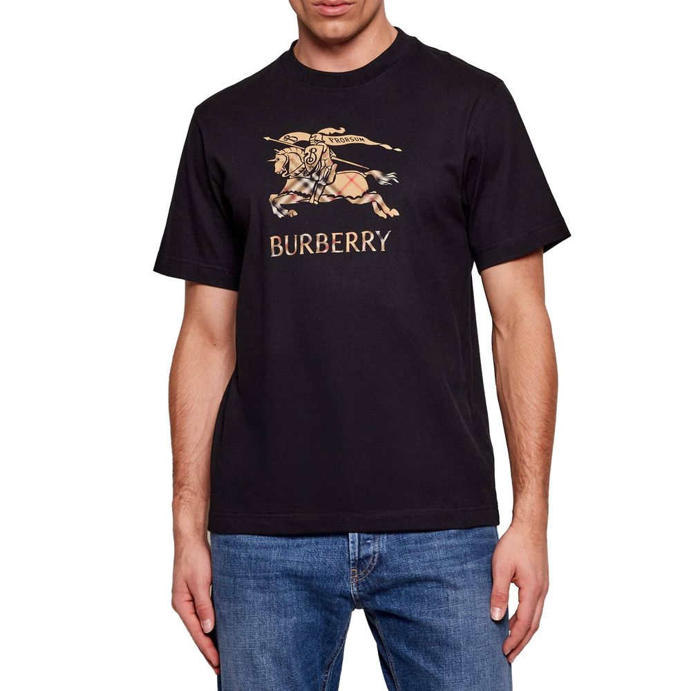 Burberry Schwarzes Baumwoll-T-Shirt