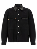 Lemaire Schwarze Baumwoll-Denimjacke