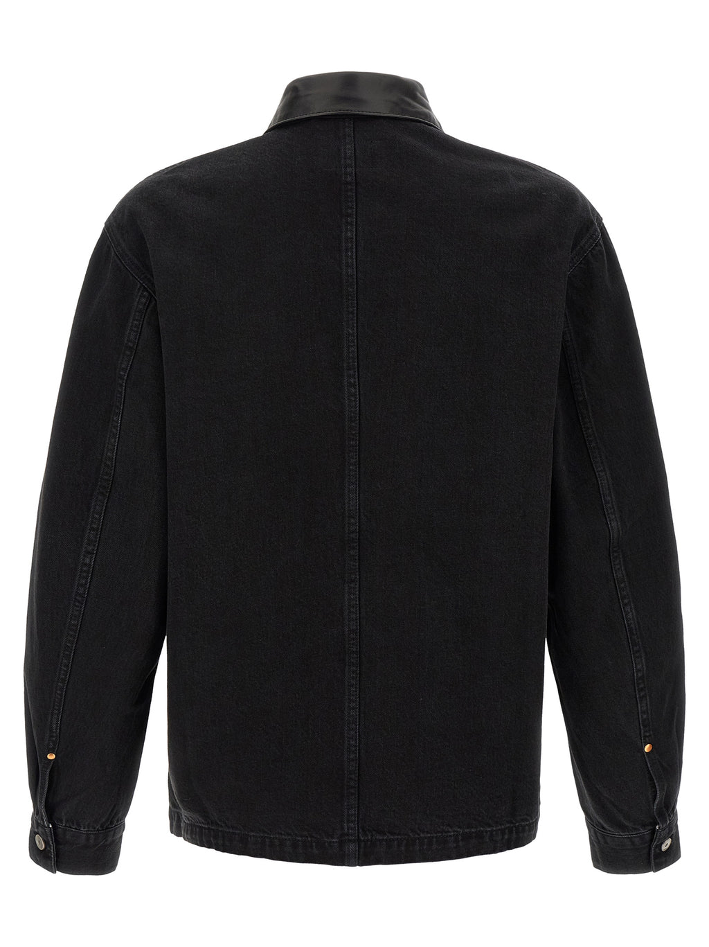 Lemaire Schwarze Baumwoll-Denimjacke