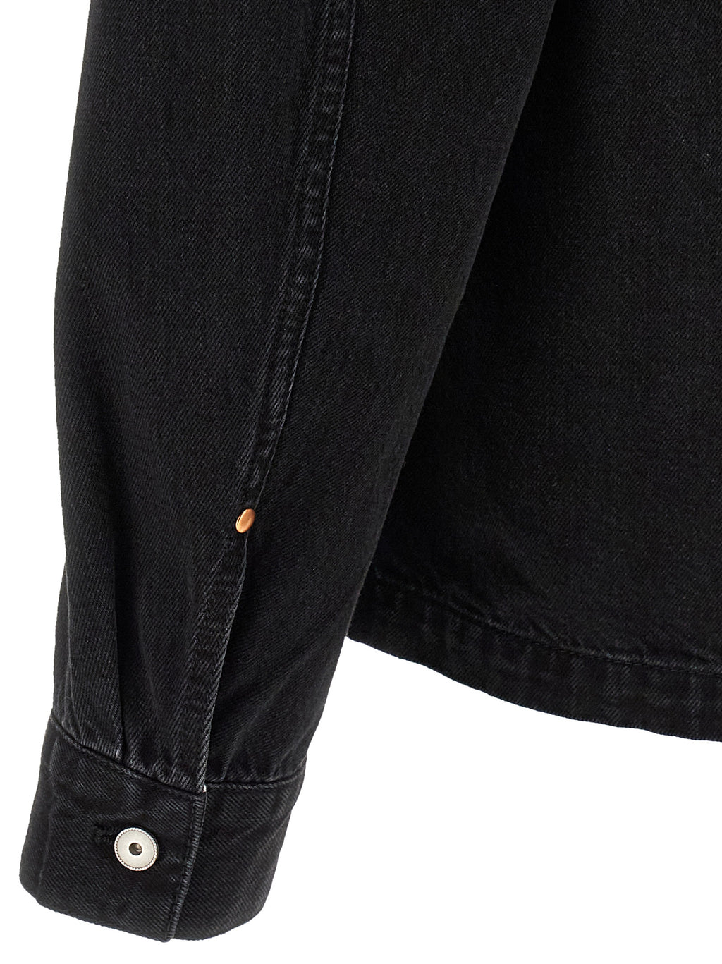 Lemaire Schwarze Baumwoll-Denimjacke