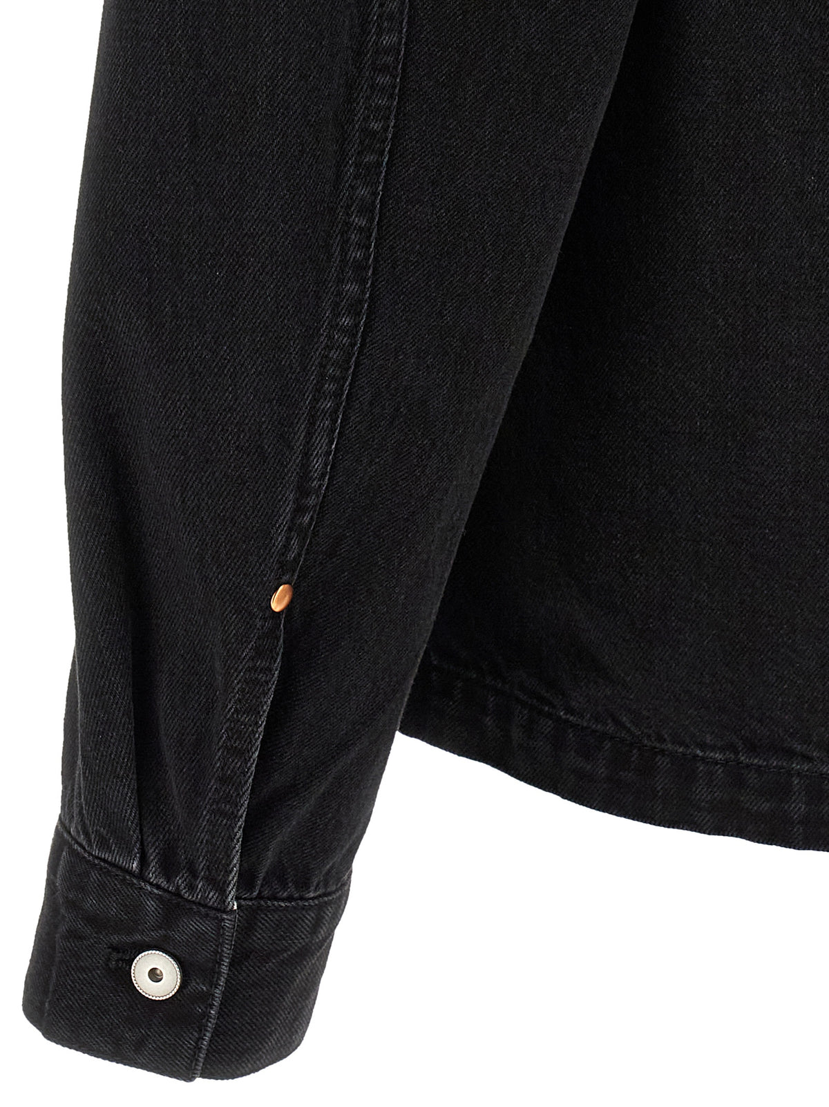 Lemaire Schwarze Baumwoll-Denimjacke