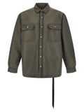 DRKSHDW Graue Nylon-Jacke in voller Länge