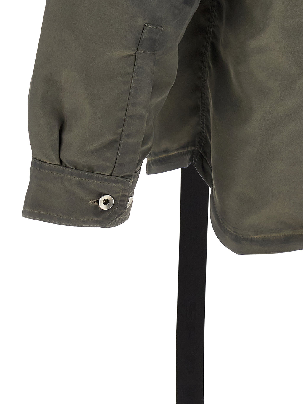 DRKSHDW Graue Nylon-Jacke in voller Länge