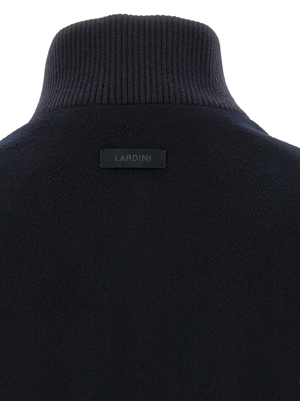 Lardini Blaue Jacke aus reiner Schurwolle in voller Länge