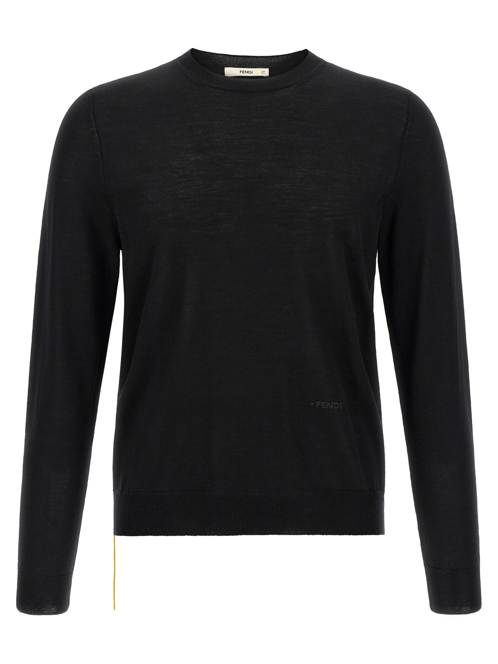 Fendi Schwarzer Cardigan aus Schurwolle