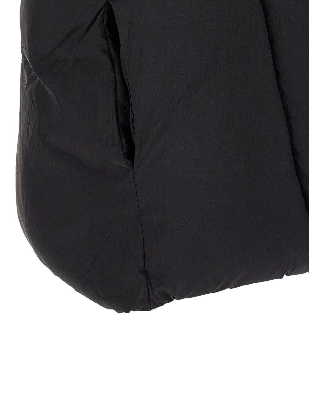 Thom Krom Schwarze ärmellose Nylon-Jacke