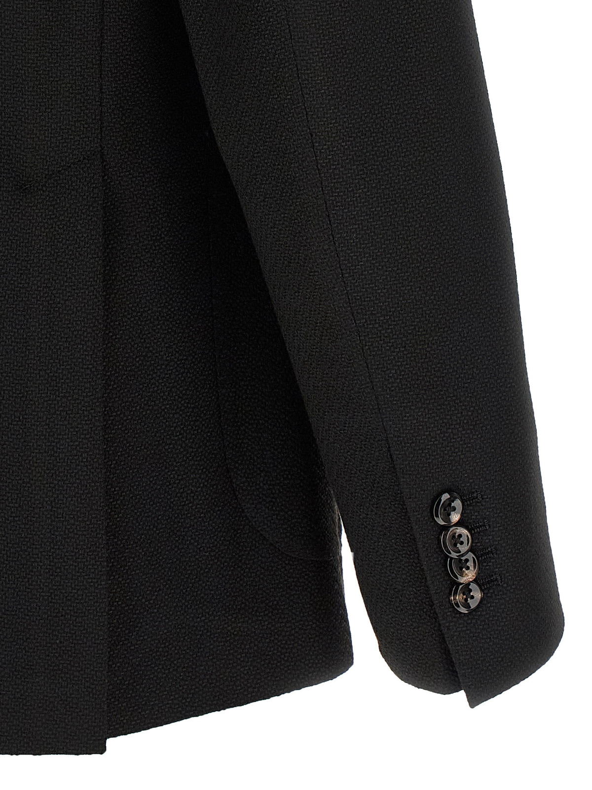 Tagliatore Schwarzer Blazer aus reiner Schurwolle