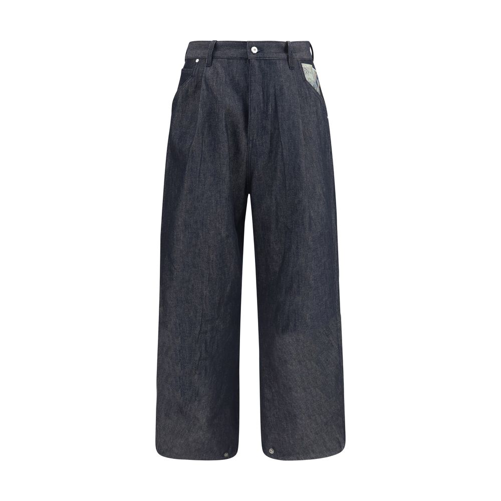 PDF Channel Blaue Baumwolljeans im Relaxed Fit