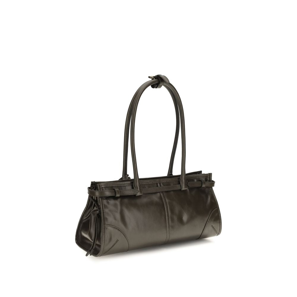 Prada Schwarze Kalbsleder Bos Taurus Handtasche