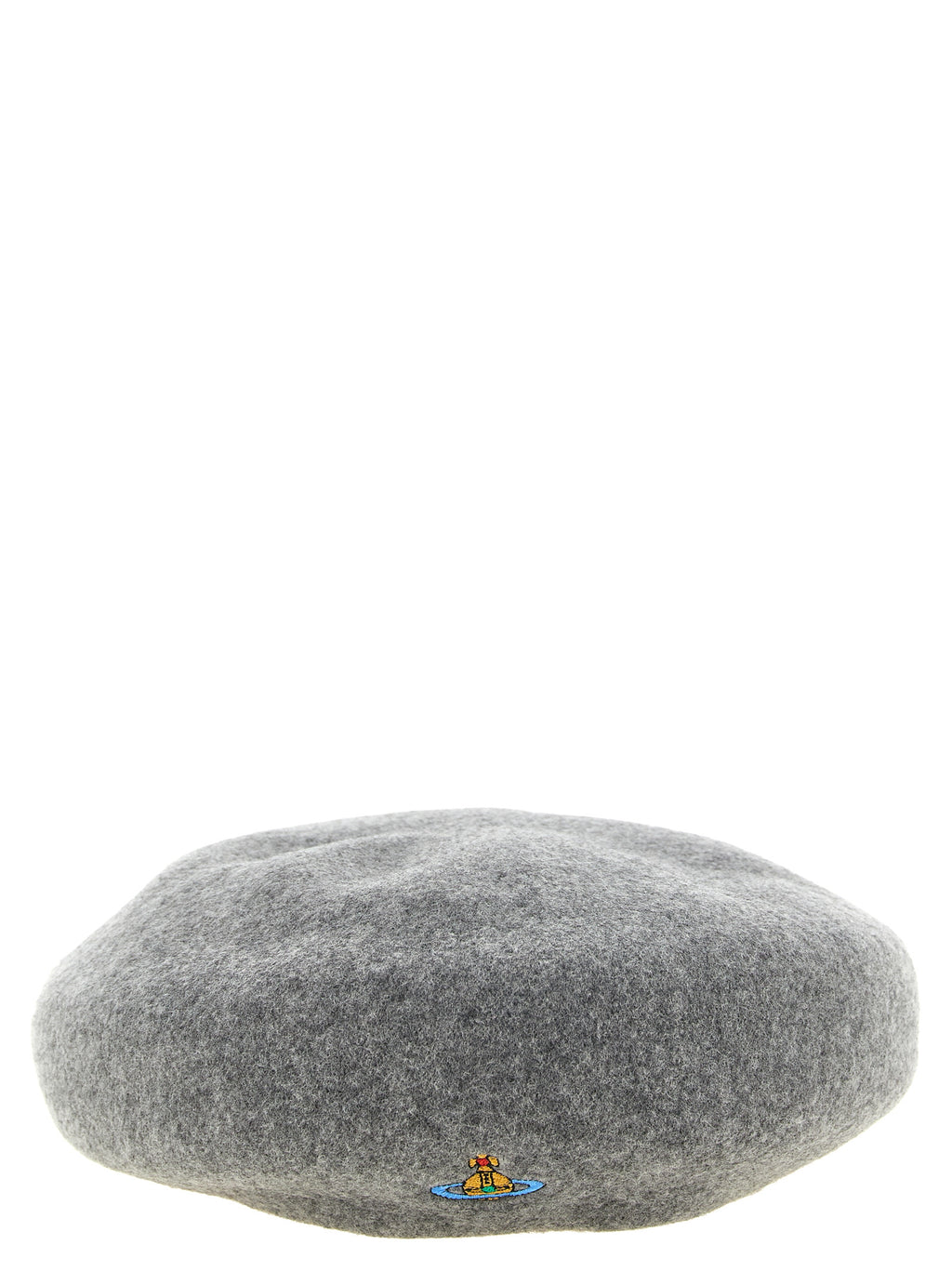 Vivienne Westwood Grauer Wollhut im Flatcap-Stil