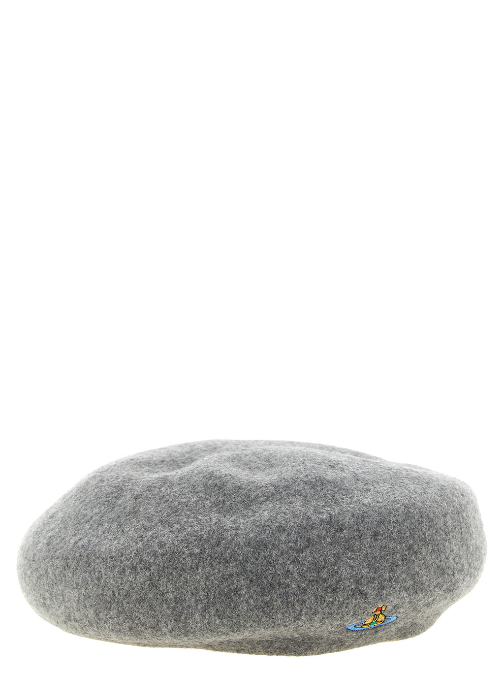Vivienne Westwood Grauer Wollhut im Flatcap-Stil